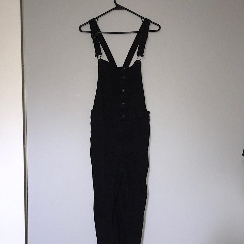 Skinny fit black overalls Divided H&M size US 12